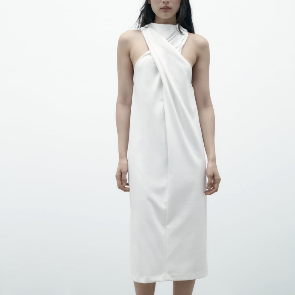 Zara Knotted Dress NWT